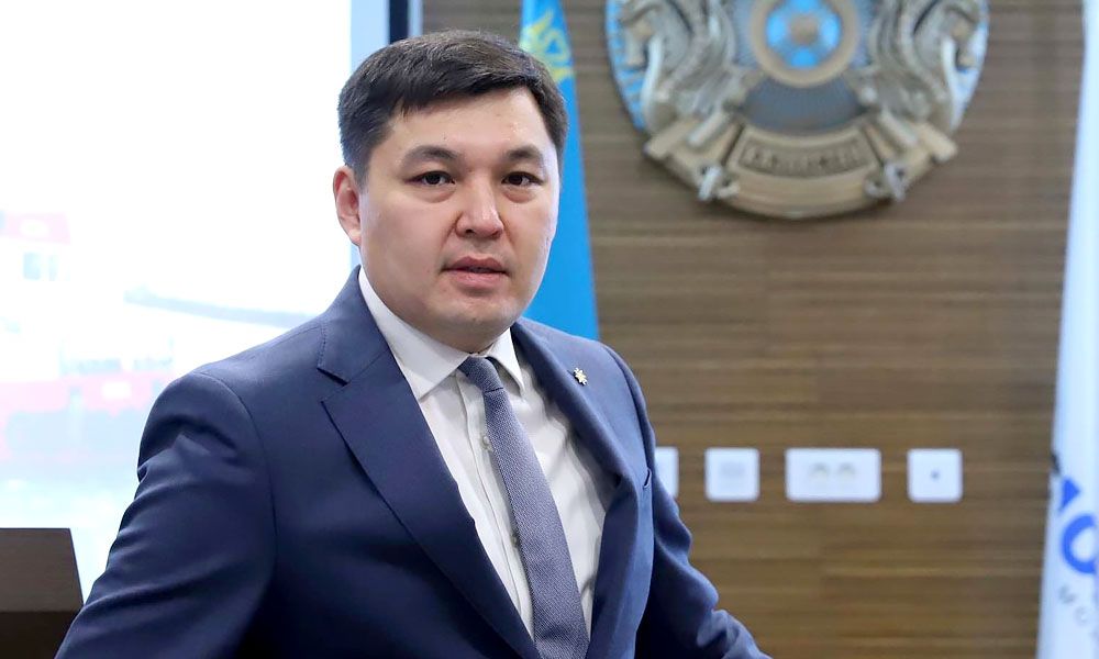 Congratulation of the General Director of NMSC "Kazmortransflot" A.E. Orzhanov on the Day of oil and gas Industry workers of the Republic of Kazakhstan