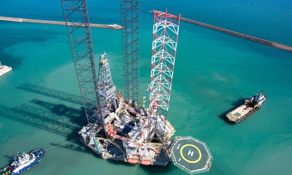 Took place to ship call at a port Self-Elevating Drilling Unit «Satti» in Azerbaijan