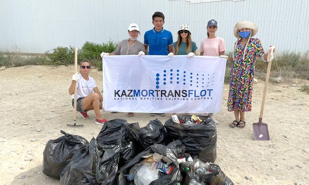 Employees of NMSC "Kazmortransflot" held an event dedicated to the Caspian Sea Day